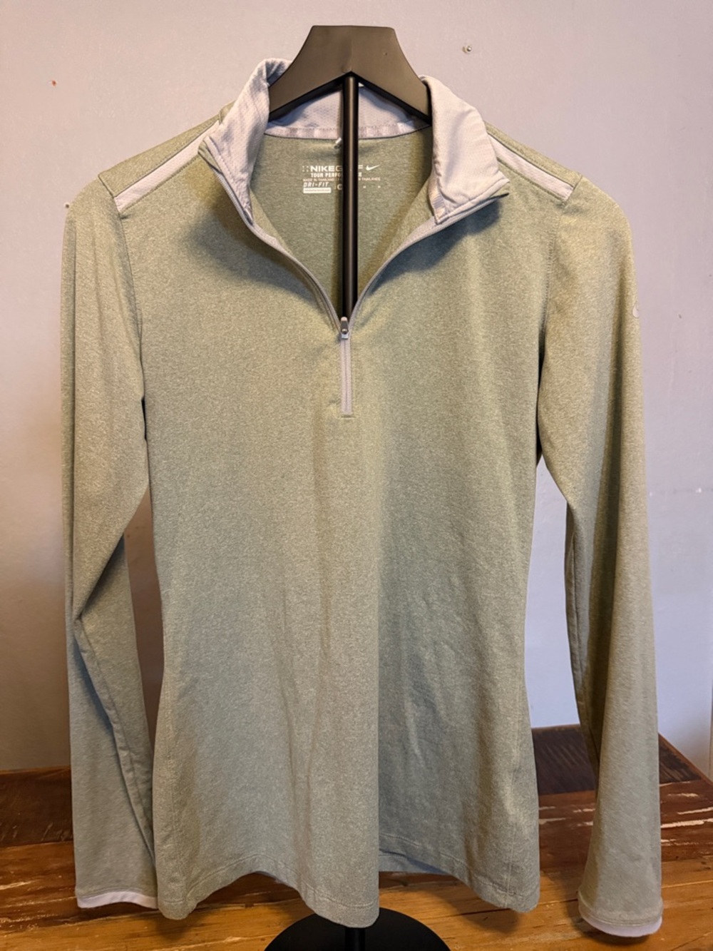 Women’s Nike Golf Grey Tour Performance Quarter-Zip Pullover